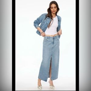 Dynamite Denim Maxi Skirt